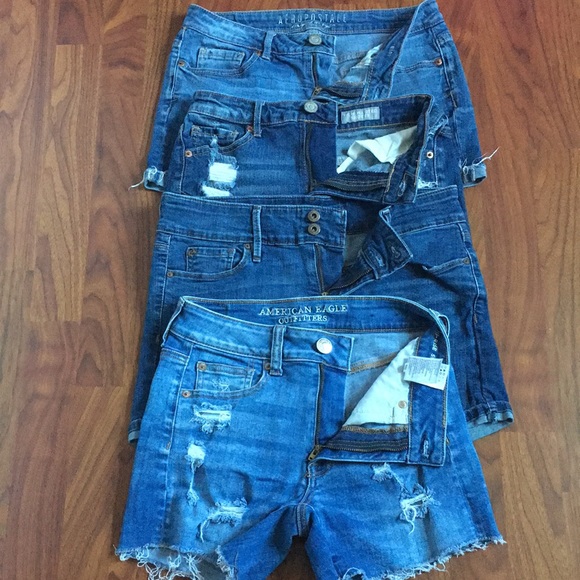 Mixed Brand lot of 4 denim summer shorts size 2 - Picture 16 of 16